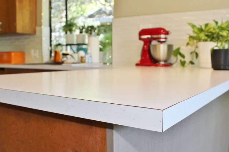 White SparkleLam™ countertops in a vintage restoration of a private residence.