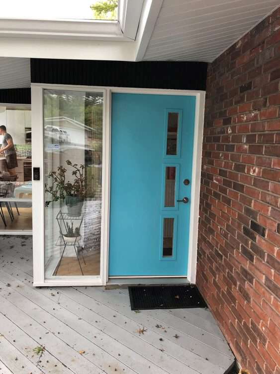 The Evelyn door kit on a private residence.