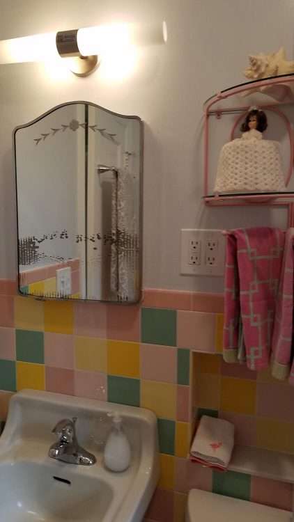 Bathroom update for a Florida mid-century vacation rental.