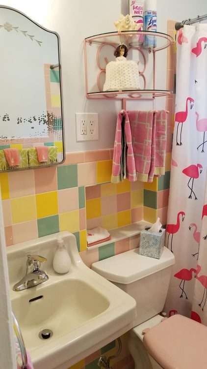 Bathroom update for a Florida mid-century vacation rental.