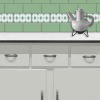 Seafoam Argyle In A Room