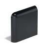 10 2×2 Corner Bullnose Matte Black