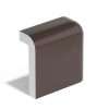 12 2×2 Radius Corner Bullnose Matte Artisan Brown