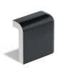 12 2×2 Radius Corner Bullnose Matte Black