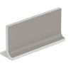 20 3×6 Flat Top Cove Base Architectural Gray
