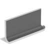 22 3×6 Flat Top Cove Base Corner Right Chalkboard