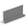 TweetPinShare0 Shares 22 3×6 Flat Top Cove Base Corner Right Matte Suede Gray