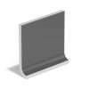 27 4.25×4.25 Flat Top Cove Base Chalkboard