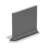 28 4.25×4.25 Flat Top Cove Base Corner Left Chalkboard