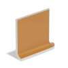 29 4.25×4.25 Flat Top Cove Base Corner Right Mustard
