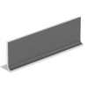 35 4.25×12.875 Flat Top Cove Base Chalkboard