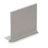 39 6×6 Flat Top Cove Base Left Architectural Gray