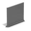 39 6×6 Flat Top Cove Base Left Chalkboard