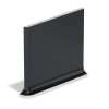 39 6×6 Flat Top Cove Base Left Matte Black