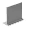 TweetPinShare0 Shares 40 6×6 Flat Top Cove Base Right Matte Suede Gray