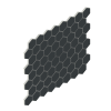 48 1.5 Hexagon Mosaic Matte Black