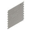 50 Penny Round Mosaic Architectural Gray