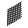 50 Penny Round Mosaic Matte Black