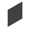 51 Basketweave 1×3 Mosaic Matte Black