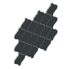 53 Arabesque Mosaic Matte Black