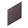 51 Basketweave 1×3 Mosaic Plum Crazy